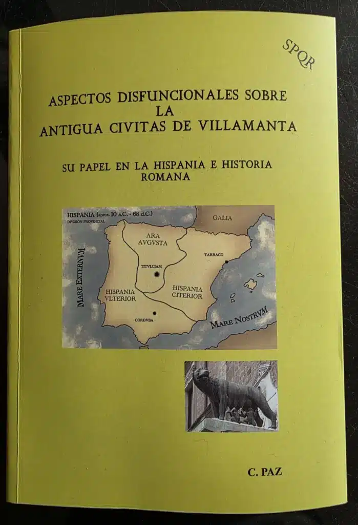 Libro Aspectos disfuncionales sobre la antigua civitas de Villamanta